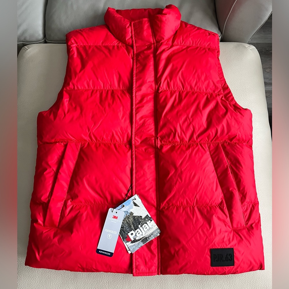 NWT - Pajar Quilted Lightweight Puffer Vest - Men Size M / Women Size L